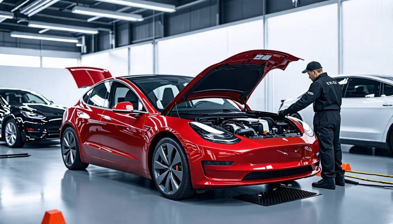 tesla model 3 underhåll