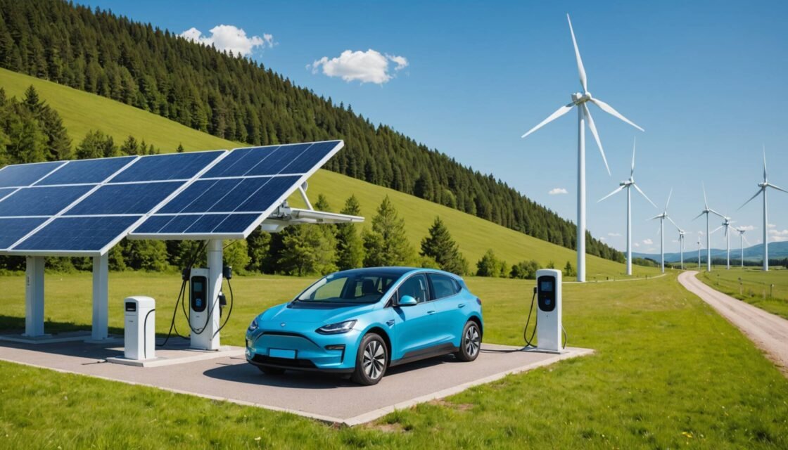 Undersök hur miljövänliga elbilar verkligen är. Jämför koldioxidutsläpp, batteritillverkning och energiförbrukning med fossildrivna bilar.