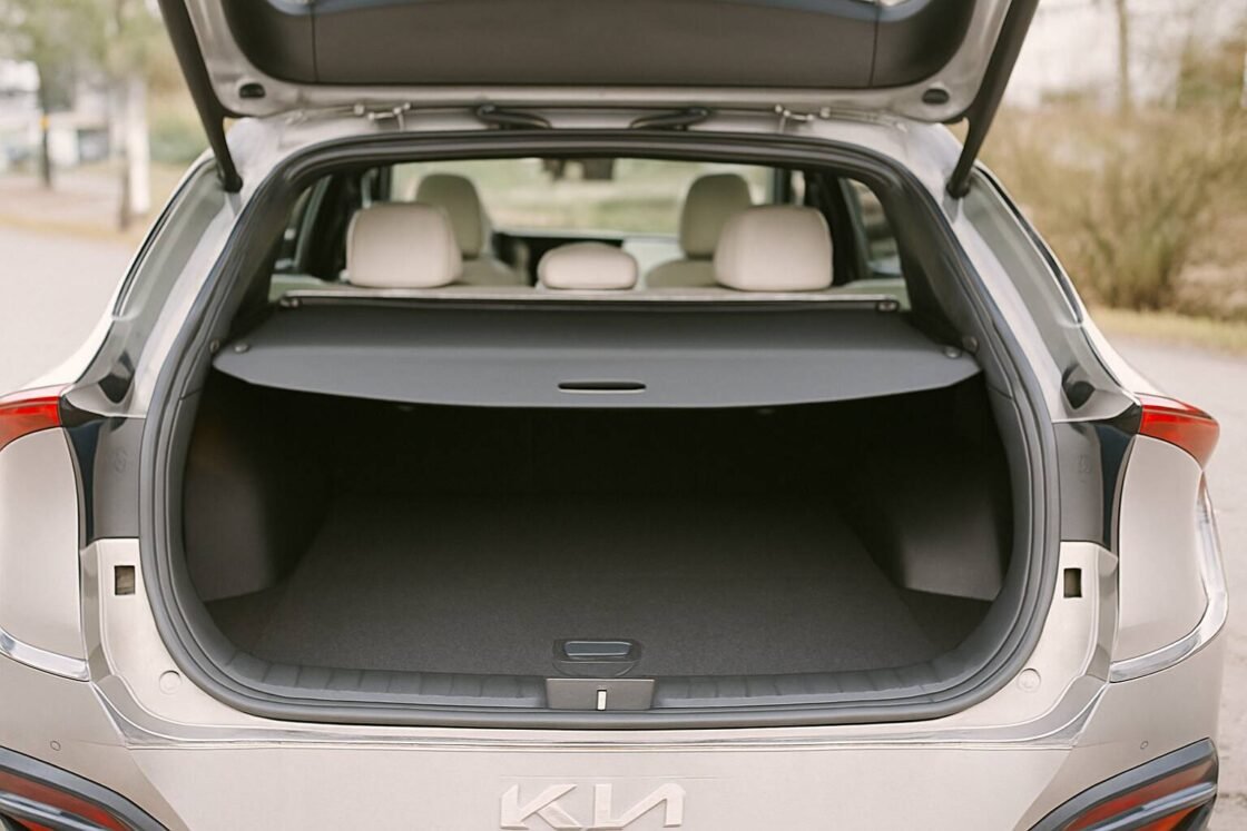 Utforska Kia EV6:s bagageutrymme på 490-1300 liter. Jämför med konkurrenter, lär dig om smarta lastlösningar och maximera förvaringen i din elbil.